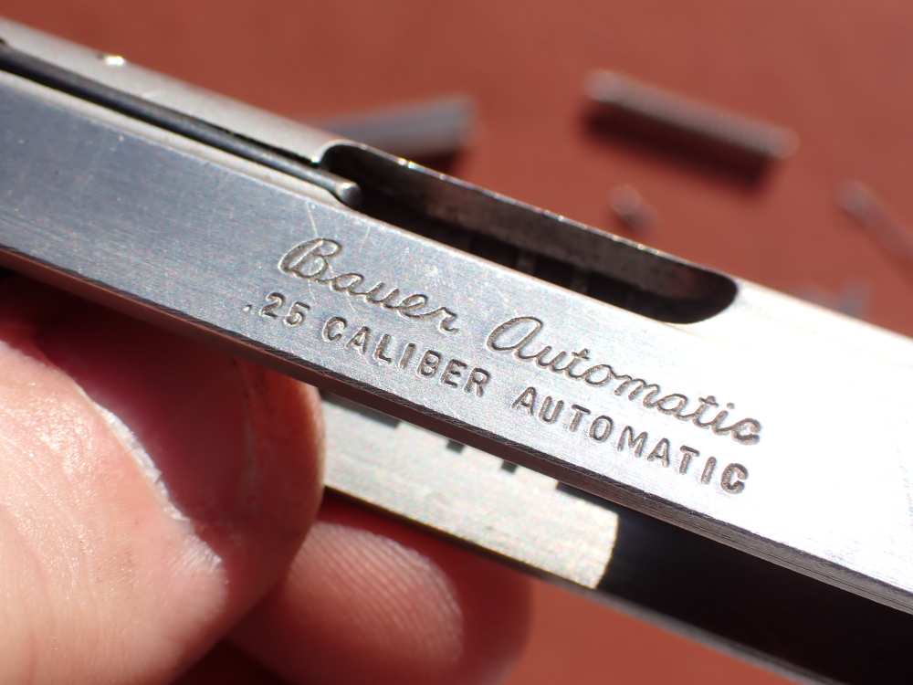 BAUER AUTOMATIC STAINLESS FINISH .25ACP FACTORY PISTOL PARTS KIT SET-img-24