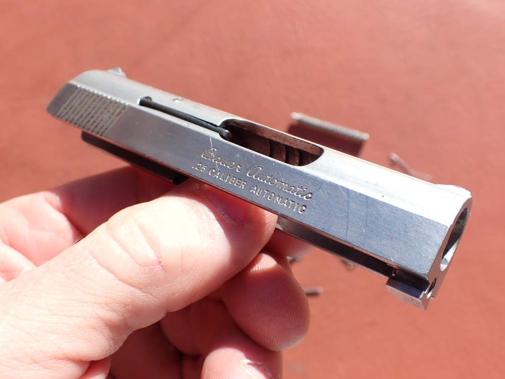 BAUER AUTOMATIC STAINLESS FINISH .25ACP FACTORY PISTOL PARTS KIT SET-img-15