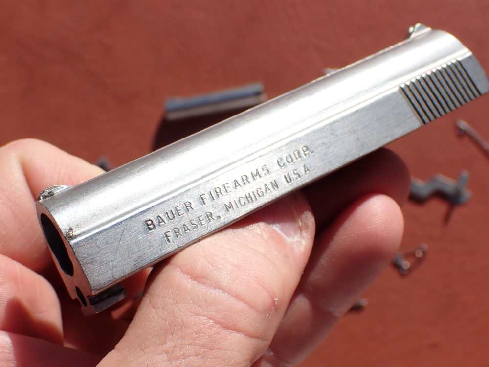 BAUER AUTOMATIC STAINLESS FINISH .25ACP FACTORY PISTOL PARTS KIT SET-img-31