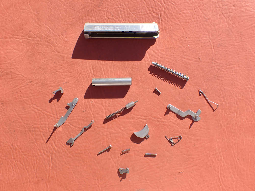 BAUER AUTOMATIC STAINLESS FINISH .25ACP FACTORY PISTOL PARTS KIT SET-img-52