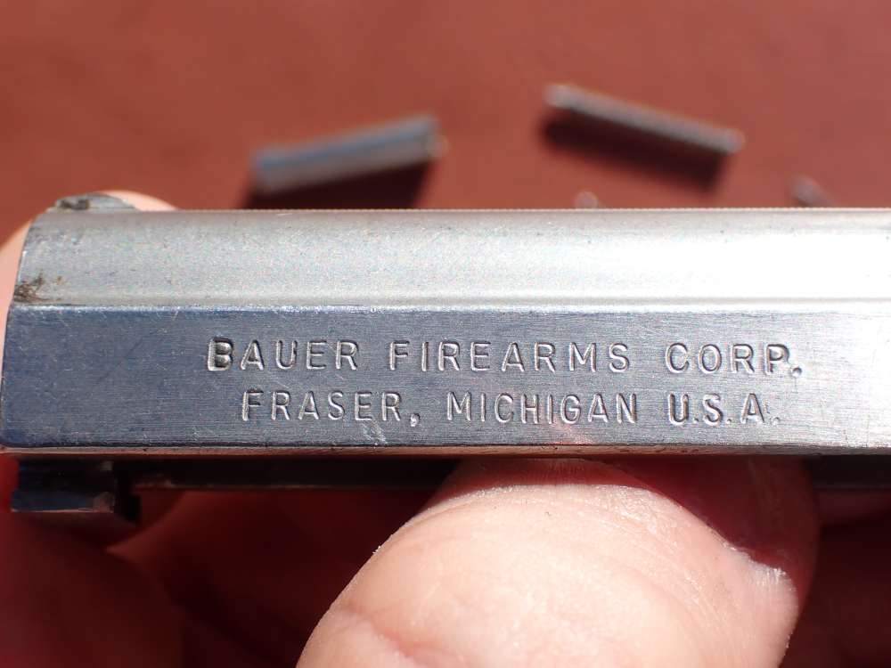 BAUER AUTOMATIC STAINLESS FINISH .25ACP FACTORY PISTOL PARTS KIT SET-img-35