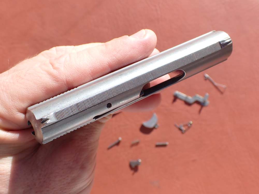 BAUER AUTOMATIC STAINLESS FINISH .25ACP FACTORY PISTOL PARTS KIT SET-img-13