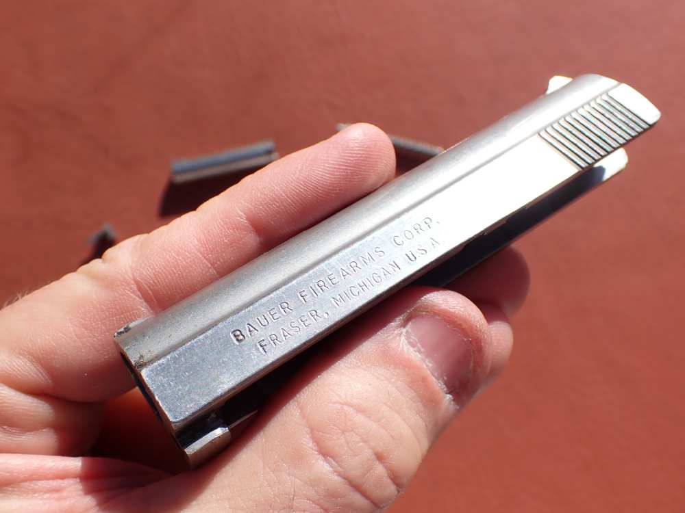 BAUER AUTOMATIC STAINLESS FINISH .25ACP FACTORY PISTOL PARTS KIT SET-img-6