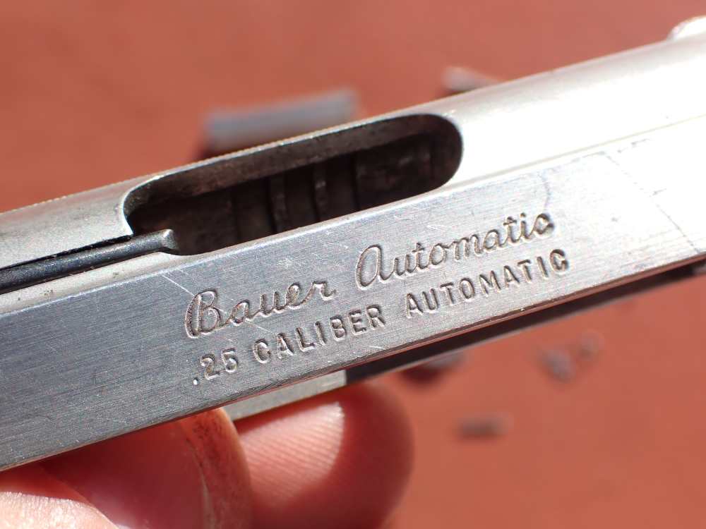 BAUER AUTOMATIC STAINLESS FINISH .25ACP FACTORY PISTOL PARTS KIT SET-img-25