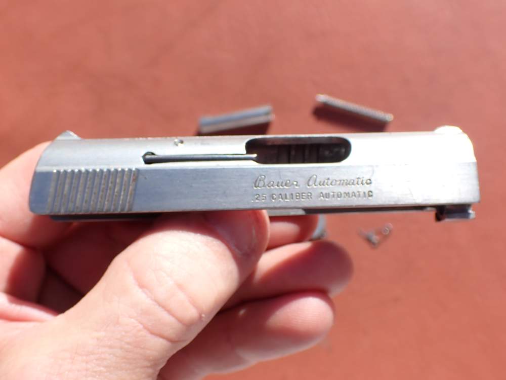 BAUER AUTOMATIC STAINLESS FINISH .25ACP FACTORY PISTOL PARTS KIT SET-img-20