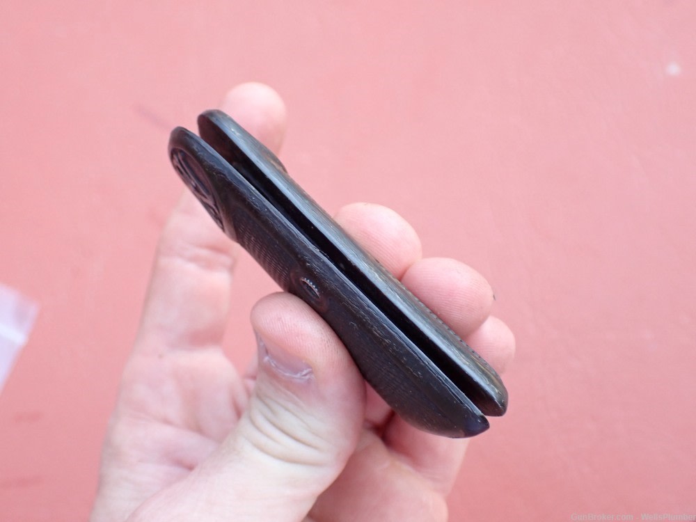 FN BROWNING MODEL 1910 FACTORY EARLY HORN GRIPS WITH SCREW-img-2