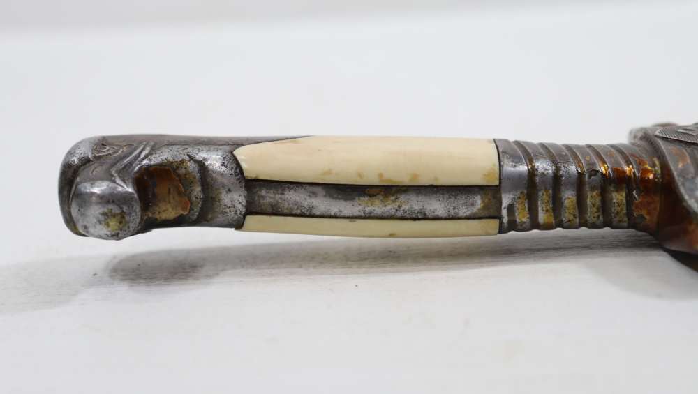 ORG WWII GERMAN RAD LEADER HEWER DAGGER NO SCABBARD WKC MFG-img-4