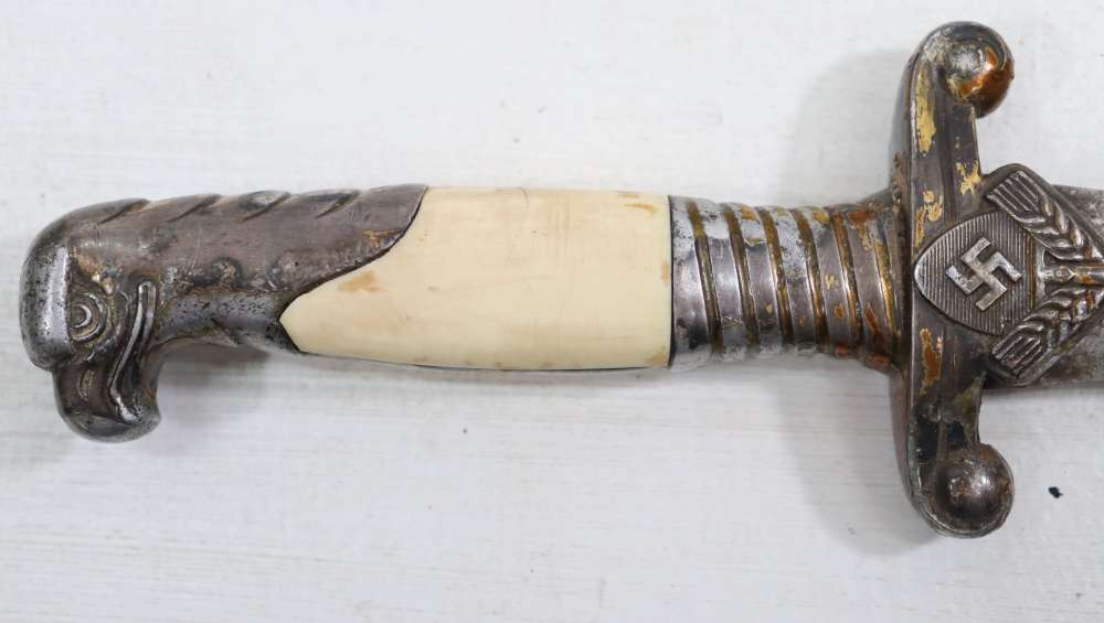 ORG WWII GERMAN RAD LEADER HEWER DAGGER NO SCABBARD WKC MFG-img-3