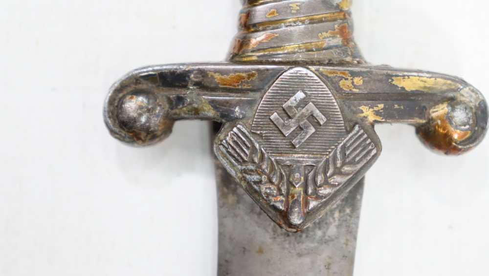 ORG WWII GERMAN RAD LEADER HEWER DAGGER NO SCABBARD WKC MFG-img-15