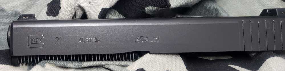Glock 21SF 21 Gen 3 Complete Slide Used 893 45ACP Discontinued-img-1