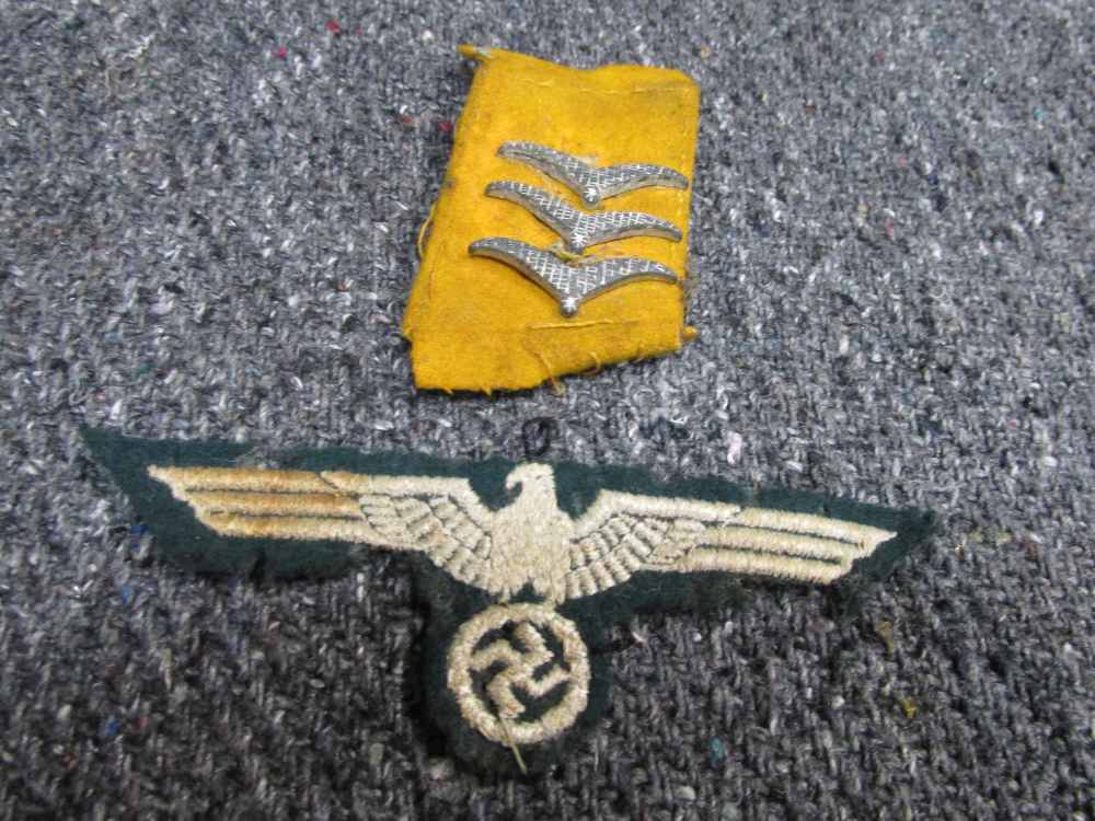 6 PIECES WWII ORIGINAL GERMAN UNIFORM INSIGNI-ARMY/NAVY/LUFTWAFFE-img-5