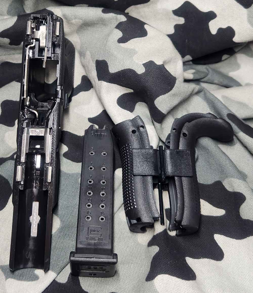 Glock 19 Gen 4 9MM Frame Grip panels Used 963 1-15 Rnd mag-img-2