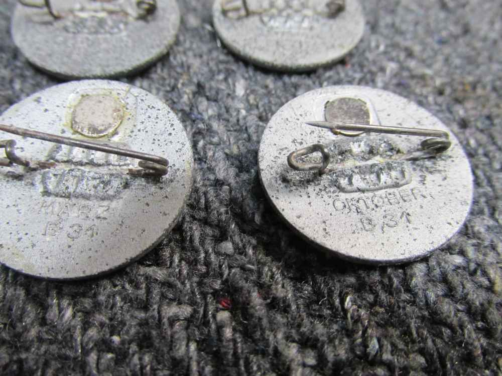 10 PIECE SET ORIGINAL WWII GERMAN WHW WINTER RELIEF "SYMBOLS" PINS-img-4
