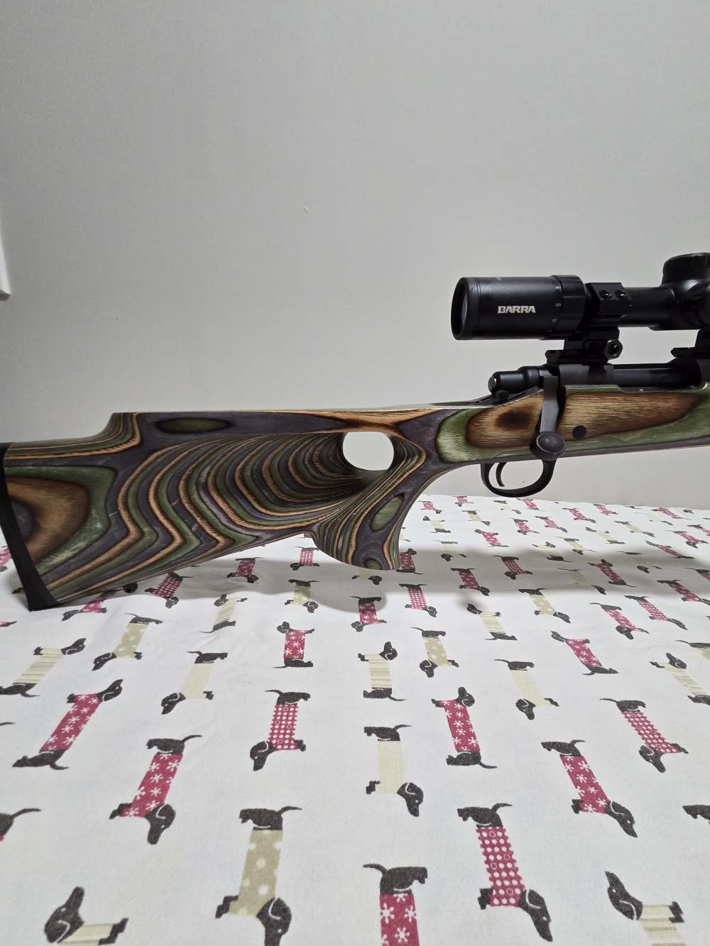 Nice Remington 700 223 win laminated stock -img-6