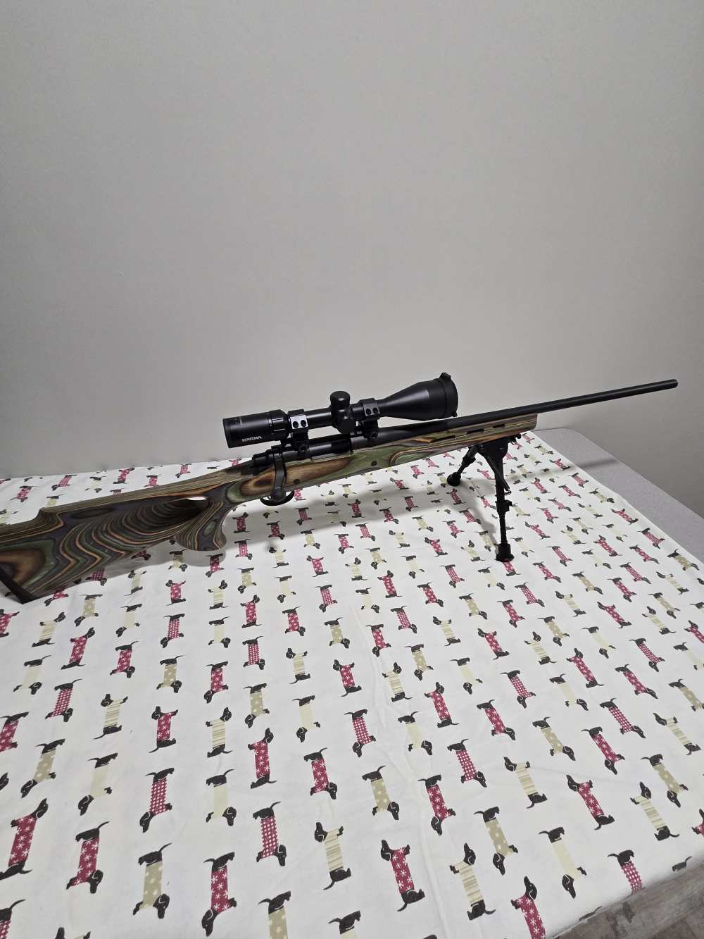Nice Remington 700 223 win laminated stock -img-1
