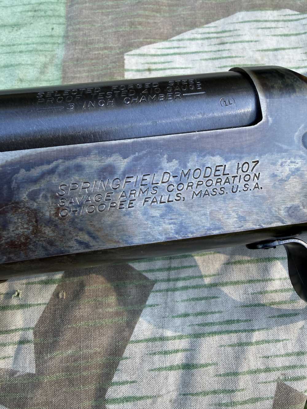 Excellent+ Vintage Pre NO Serial # Springfield 107 410 Gauge Savage Arms -img-9