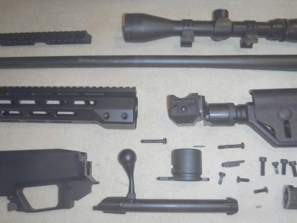 TIKKA MODEL T3X  TACTICAL .308 RIFLE REBUILD PARTS SET W/ SCOPE.  EXC.!!-img-1