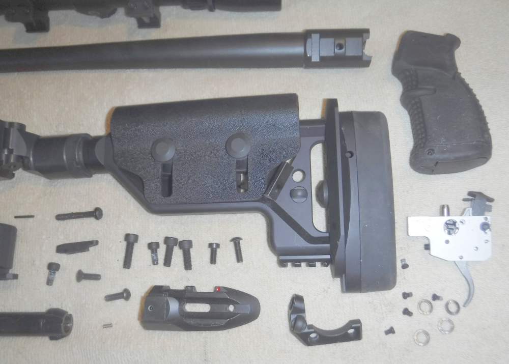 TIKKA MODEL T3X  TACTICAL .308 RIFLE REBUILD PARTS SET W/ SCOPE.  EXC.!!-img-4