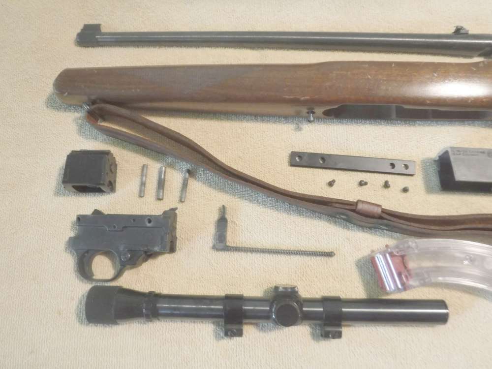 RUGER 10-22 .22 RIFLE REBUILD PARTS SET.  W/SCOPES.  VG!-img-3