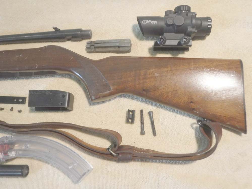 RUGER 10-22 .22 RIFLE REBUILD PARTS SET.  W/SCOPES.  VG!-img-2