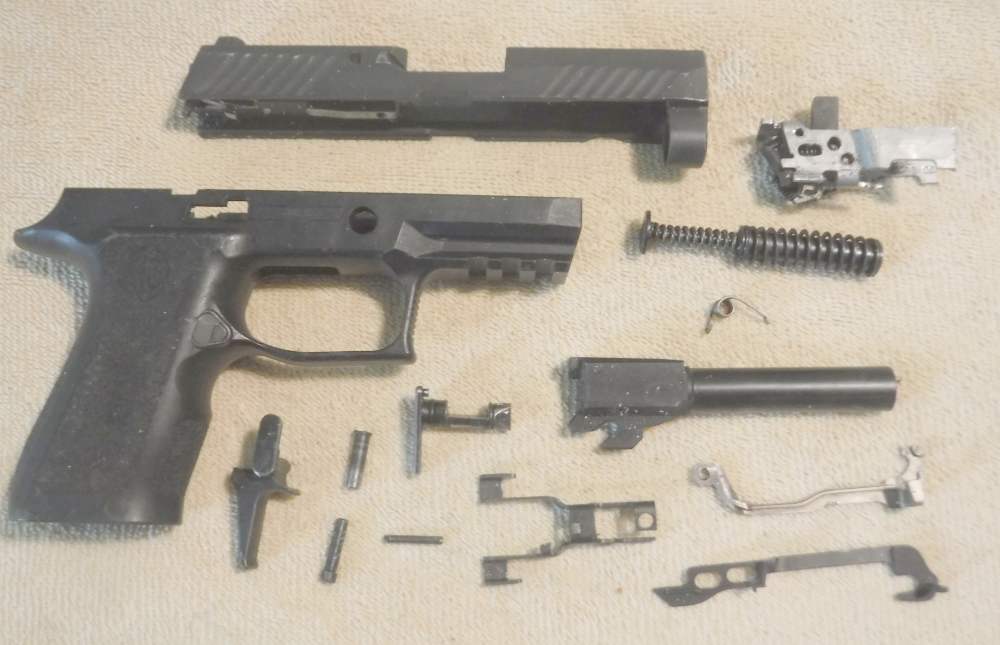 SIG SAUER P320 SP 9MM PISTOL REBUILD PARTS SET.  VG+!-img-0