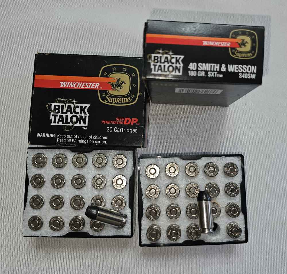 Winchester Supreme Black Talon 40S&W 180gr sxt 2-BOXES 40RDS-img-0