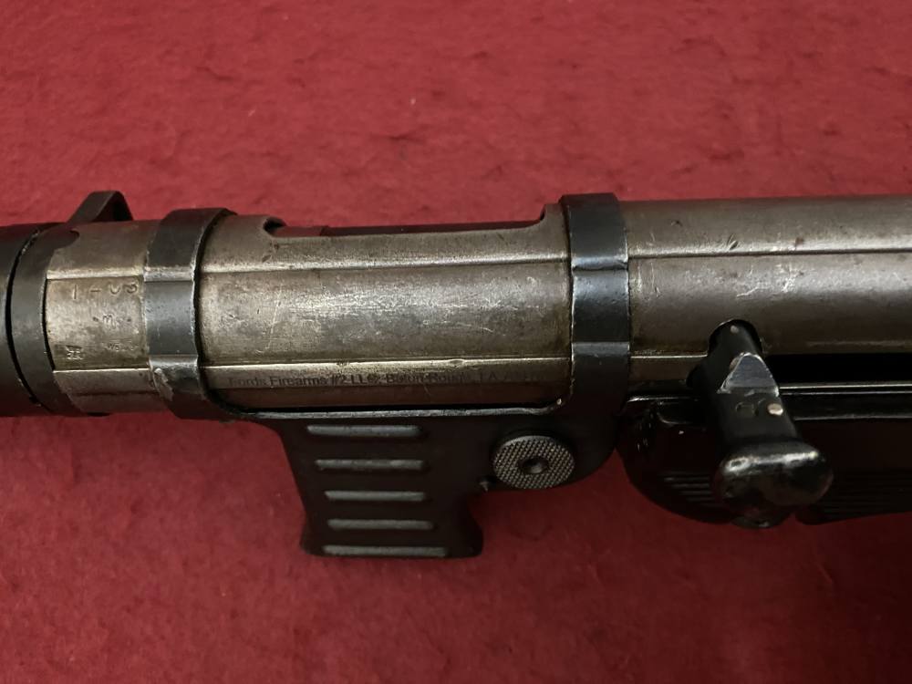 German MP-40 No LAW Letter Post Sample Machine Gun MP40 9mm, BNZ 43, WWII-img-120