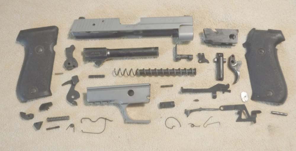SIG SAUER P220ST .45ACP PISTOL REBUILD PARTS SET.  STAINLESS & VG+!-img-0