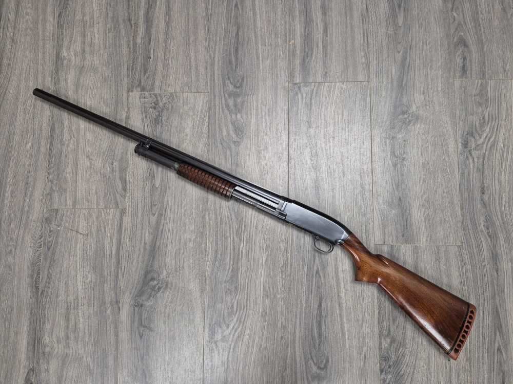 PENNY! VERY NICE WINCHESTER MODEL 12 PUMP SHOTGUN 16 GAIGE 1941 MADE 85%-img-0