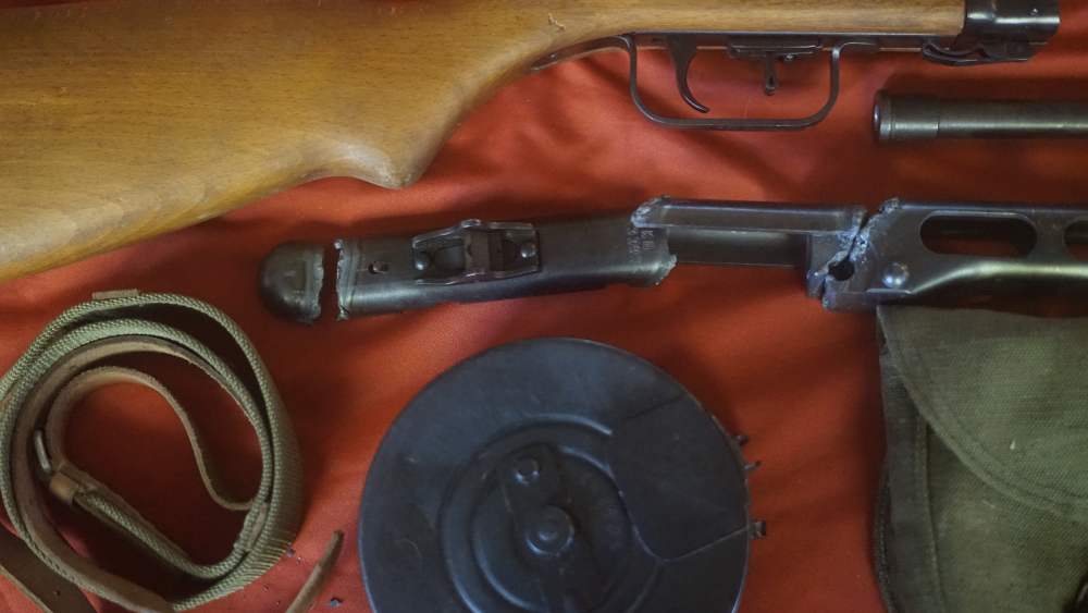 PPsh41 unissued complete parts kit barrel drum pouch and sling PPsh 41-img-1