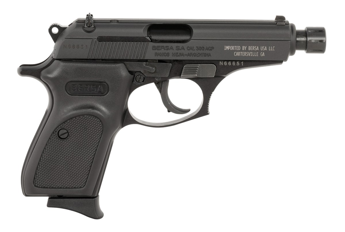 Bersa USA T380M8X Thunder Micro-Compact 380 ACP 8+1 3.50in Black Steel Thre-img-0