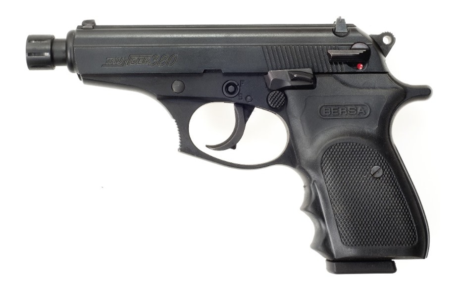 Bersa USA T380M8X Thunder Micro-Compact 380 ACP 8+1 3.50in Black Steel Thre-img-1
