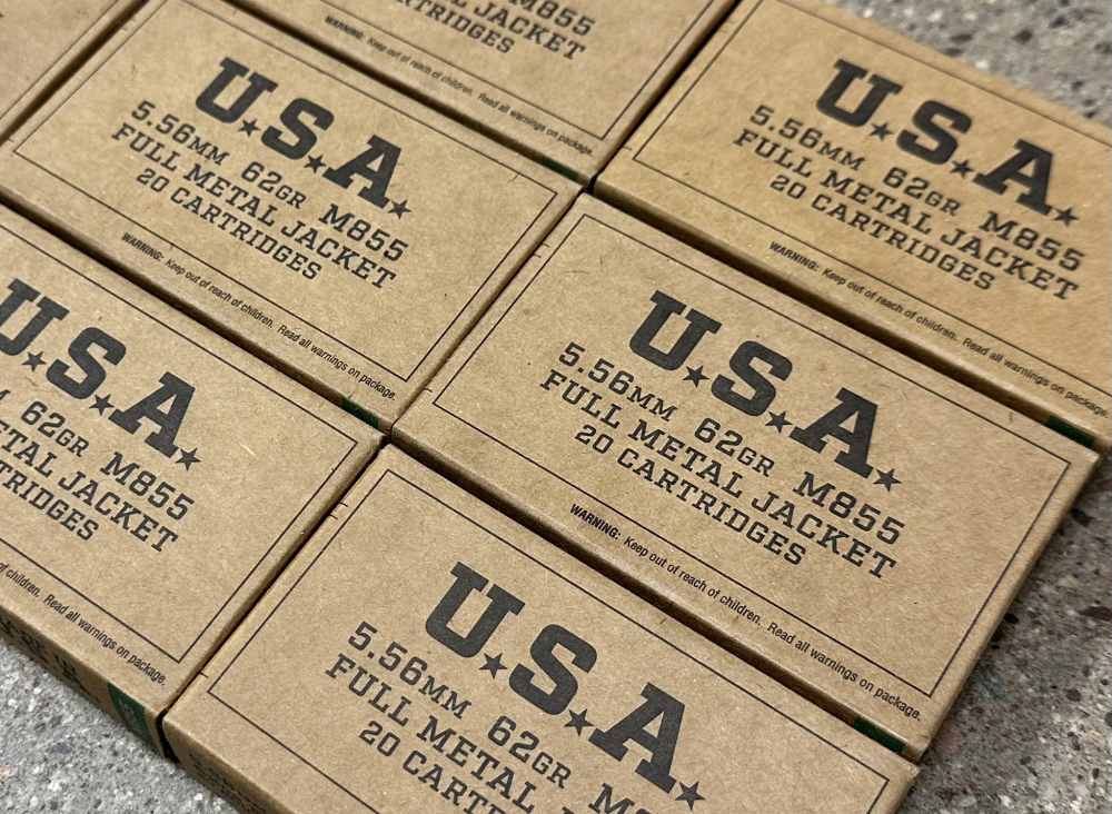WInchester M855 5.56 62GR FMJ 120RDS SGM855KW 556 120 Rounds USA-img-0