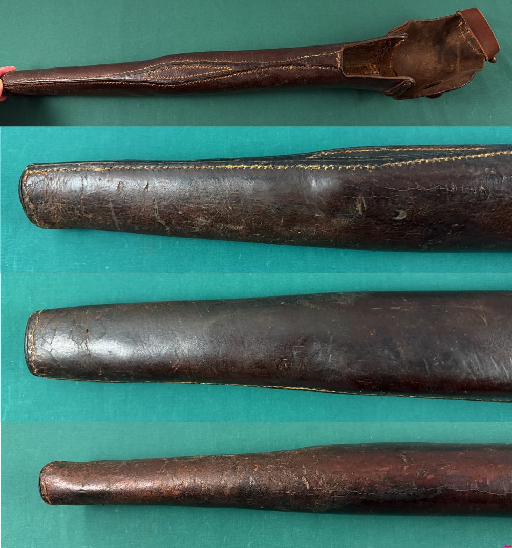 1891 ARGENTINE CARBINE LEATHER SCABBARD unique 1 of a kind-img-1