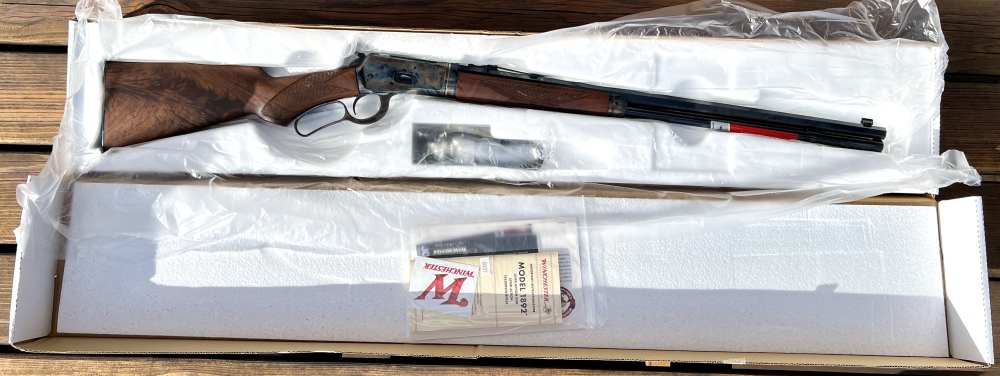 Winchester 1892 Deluxe Case Color 45 Colt Octagon T/D NIB 2026 Nice Wood-img-35