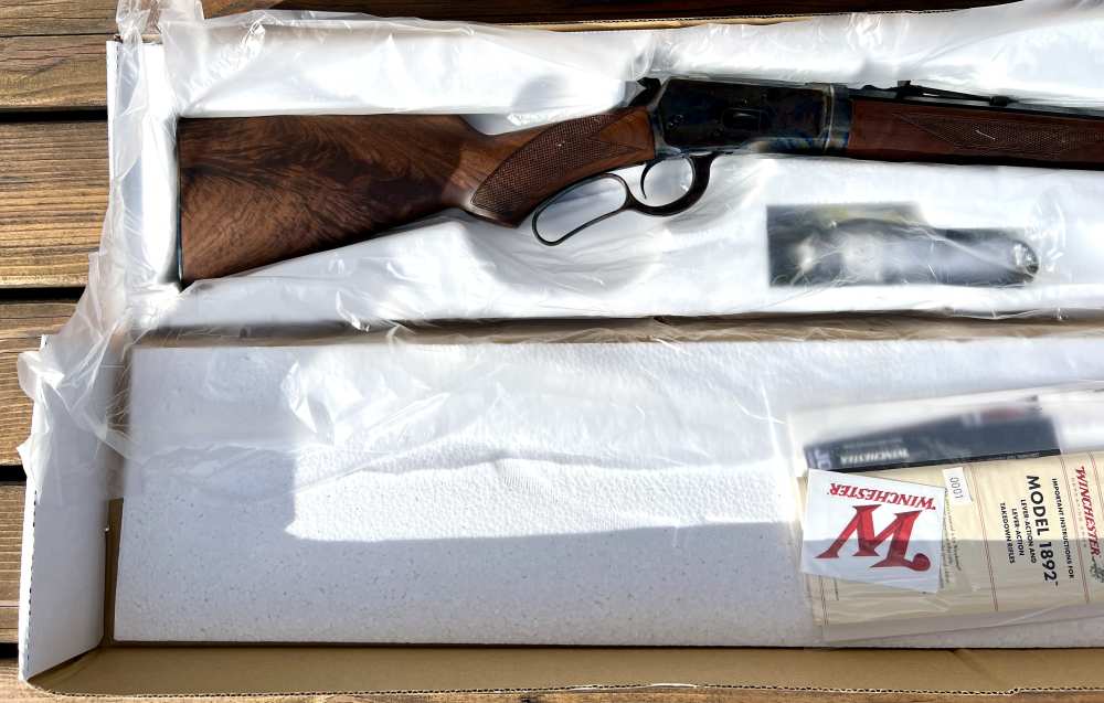 Winchester 1892 Deluxe Case Color 45 Colt Octagon T/D NIB 2026 Nice Wood-img-36