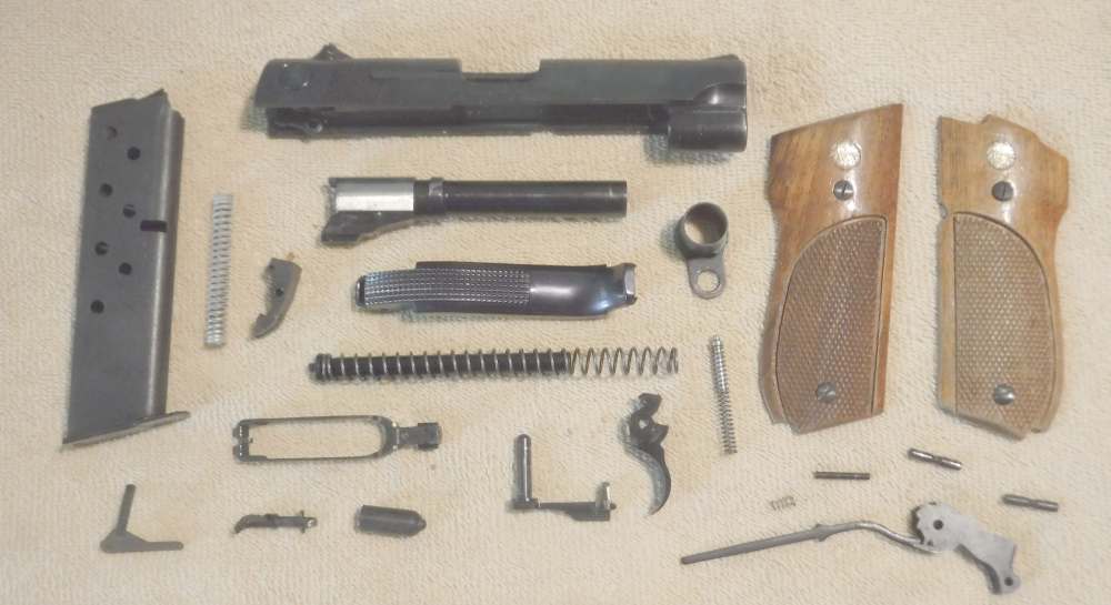 SMITH & WESSON MODEL 39 9MM PISTOL REBUILD PARTS SET.  VG+!-img-1