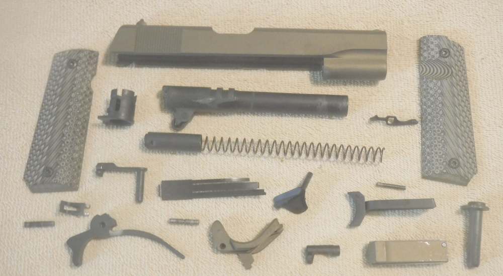 COLT GOVERNMENT MODEL .45ACP PISTOL REBUILD PARTS SET.  VG!-img-1