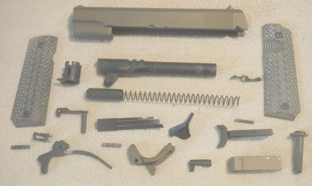 COLT GOVERNMENT MODEL .45ACP PISTOL REBUILD PARTS SET.  VG!-img-0