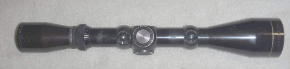 LEUPOLD "GOLD RING" VARI-X II 3X9X40MM DUPLEX SCOPE W/ RING SET.  VG+!-img-1