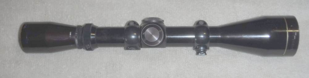 LEUPOLD "GOLD RING" VARI-X II 3X9X40MM DUPLEX SCOPE W/ RING SET.  VG+!-img-0