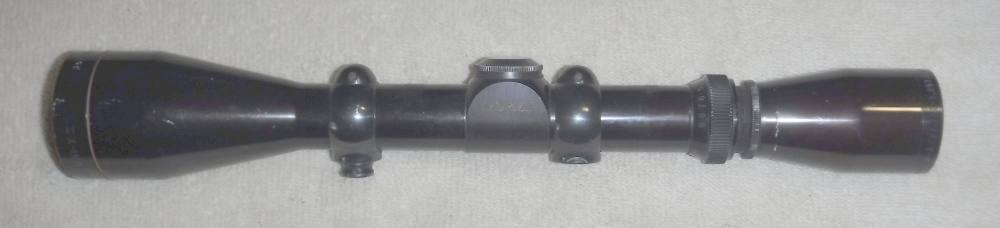 LEUPOLD "GOLD RING" VARI-X II 3X9X40MM DUPLEX SCOPE W/ RING SET.  VG+!-img-2