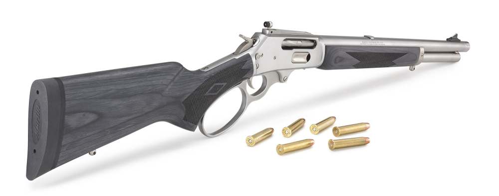 MARLIN 1895 TRAPPER Lever Action Rifle 45-70 Govt Threaded Drilled Tapped-img-6