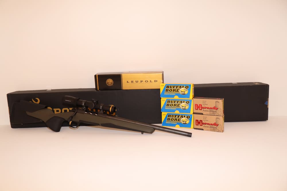 Browning X-Bolt 2 .358 Winchester – Leupold _ Hornady - Bufflao Bore Ammo-img-0