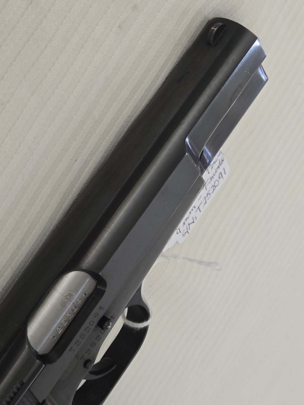 Belgium-made BROWNING Hi Power T-Model 9mm Polish Blue Ring Hammer 99%-TOP!-img-13