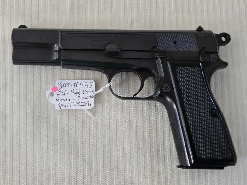 Belgium-made BROWNING Hi Power T-Model 9mm Polish Blue Ring Hammer 99%-TOP!-img-8
