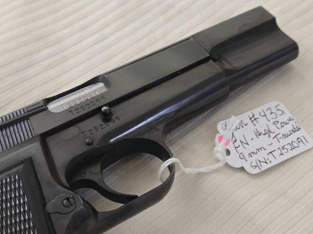 Belgium-made BROWNING Hi Power T-Model 9mm Polish Blue Ring Hammer 99%-TOP!-img-12