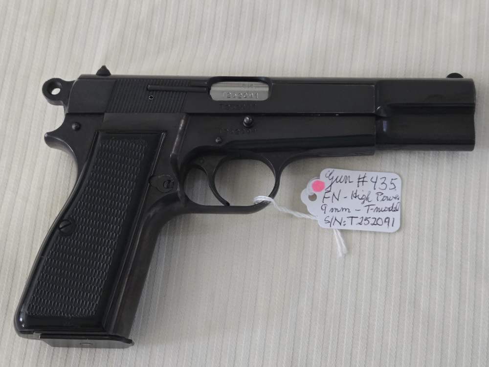 Belgium-made BROWNING Hi Power T-Model 9mm Polish Blue Ring Hammer 99%-TOP!-img-9