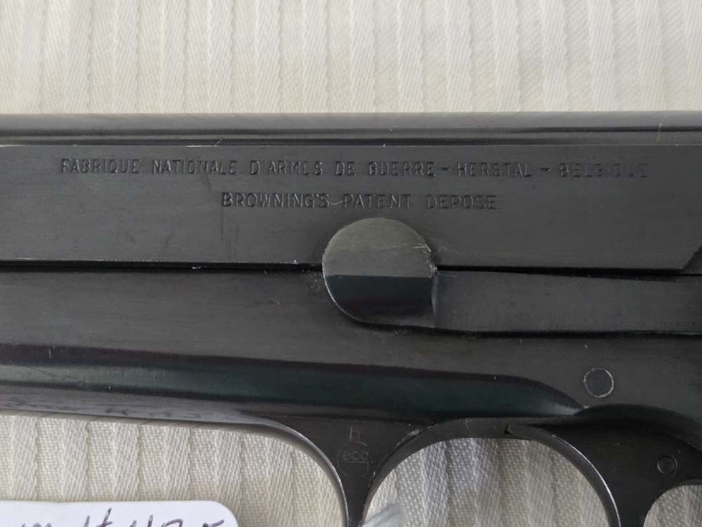 Belgium-made BROWNING Hi Power T-Model 9mm Polish Blue Ring Hammer 99%-TOP!-img-17