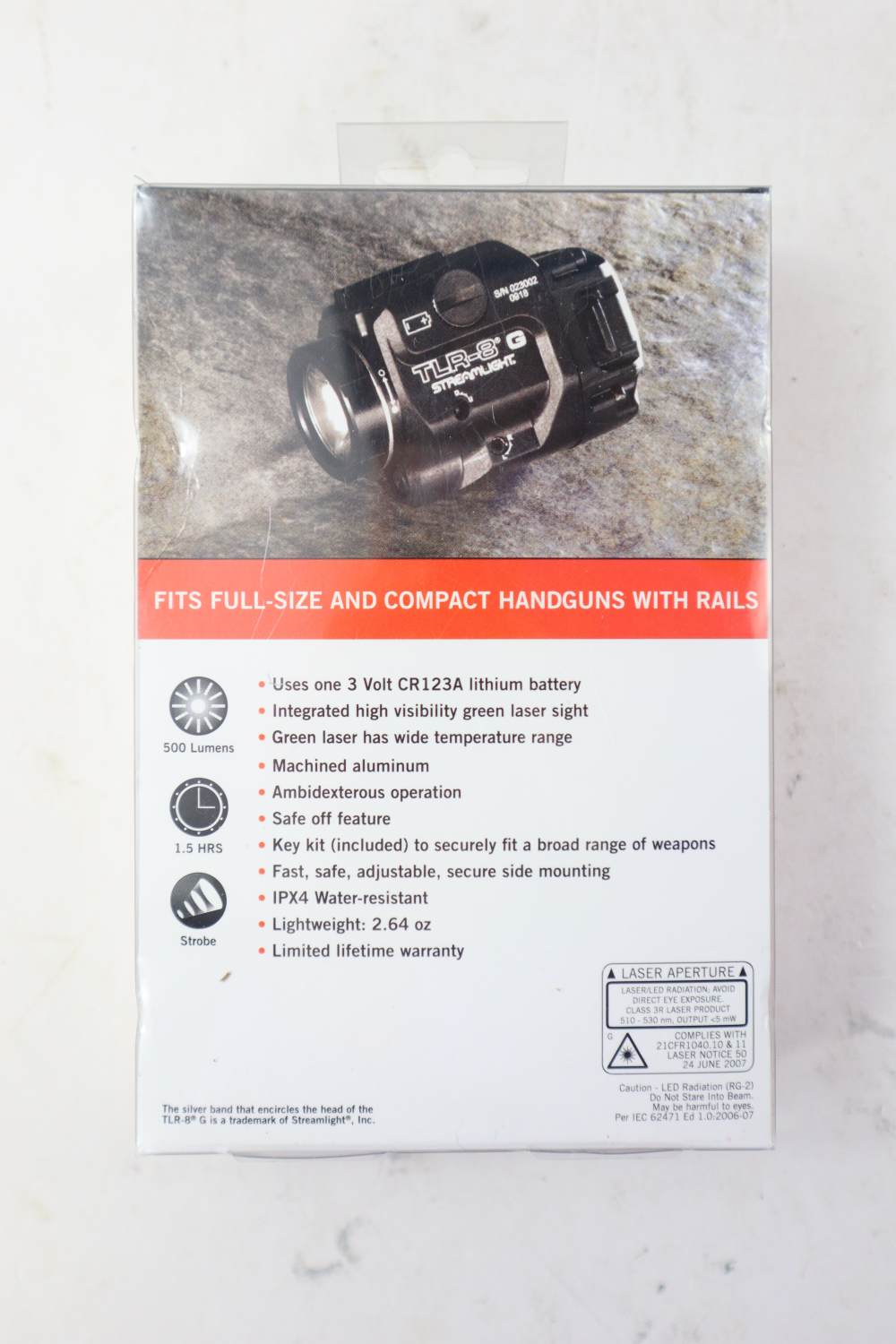 Like New Streamlight TLR-8 Light and Laser Combo in Original Packaging-img-1